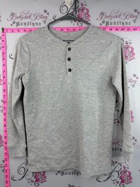 Tommy Bahama long sleeve thermal waffle Light Gray Waffle Knit Henley